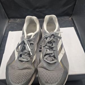 Adidas White and Gold Sneakers